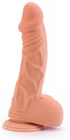 Lovetoy Glass Dildo with Balls and Suction Cup Flesh 23cm