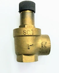 Safety valve 1''' - 3Bar brass safety valve FARG Italy