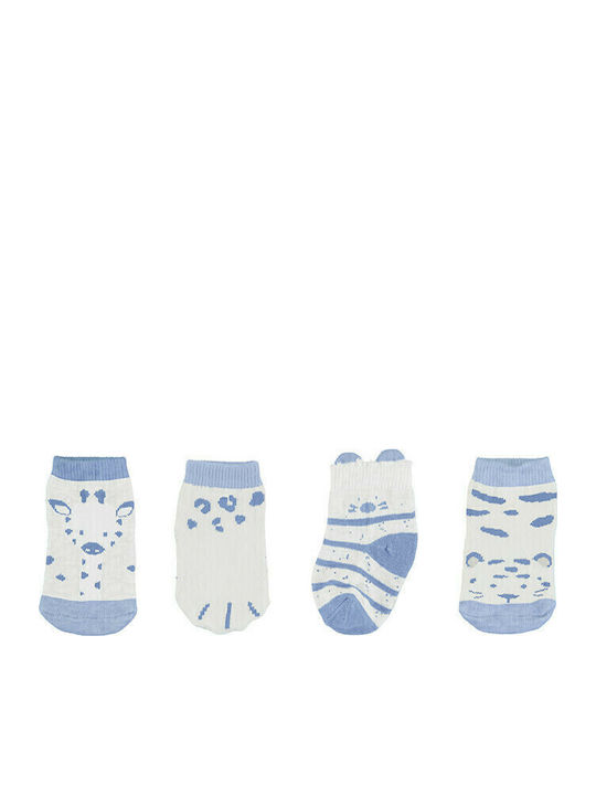 Mayoral Kids' Socks Knee-High Ecofriends Light Blue 4 Pairs