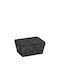 Wenko Storage Basket Fabric with Lid Black 19x14x10cm 1pcs