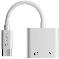 Devia 354120 USB-C Männlich Zu USB-C / 3.5mm Weiblich Devia 354120 USB-C Männlich Zu USB-C / 3.5mm Weiblich