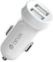 Devia Car Charger with Ports 2xUSB-A