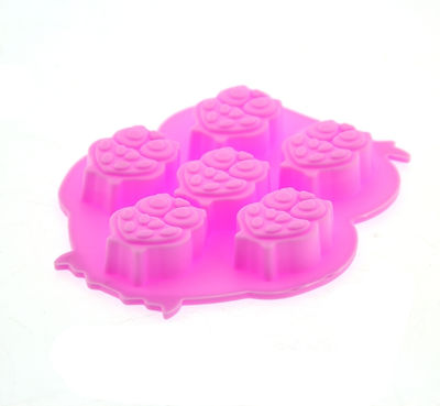 Silicone Ice Cube Tray 6 Slots Pink MM004133589