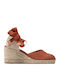 Castañer Carina 6 002 Women's Fabric Platform Espadrilles Brown