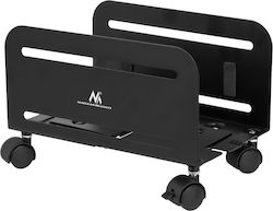 Maclean Energy Floor Computer Stand with Casters (MC-851)