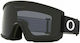 Adult Ski & Snowboard Goggles Black with Black Tint Lens