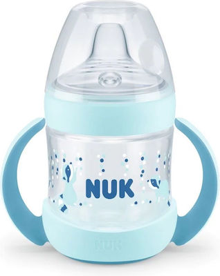 Nuk First Choice Nature Sense Educational Sippy Cup Plastic with Handles Blue for 6m+m+ 150ml 10.743.929