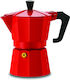 Pezzetti Μπρίκι Espresso 3cups Κόκκινο