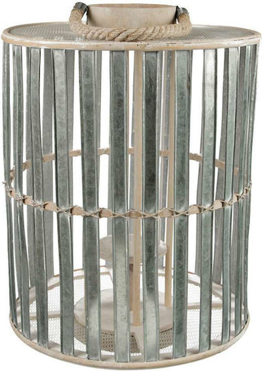 Art et Lumiere Floortop Wooden Lantern Beige 34.5x34.5x47cm
