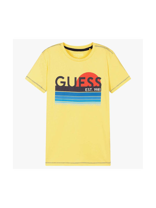 Guess Kinder-T-Shirt Gelb