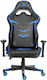 Platinet VARR Nascar Artificial Leather Gaming Chair with Adjustable Arms Blue