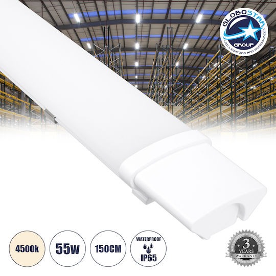 GloboStar Outdoor Lighting Batten with Built-in LED 55W 150cm