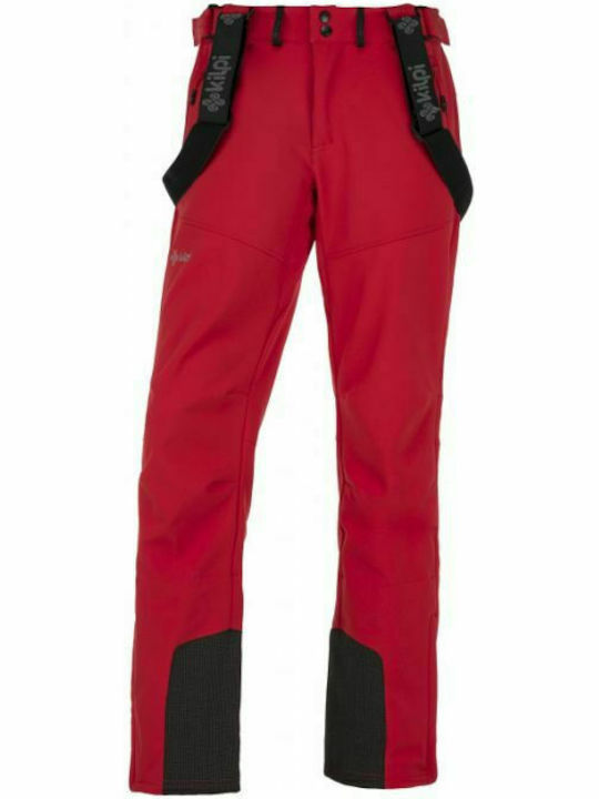 Kilpi Rhea JM0014KIRED Ανδρικό Παντελόνι Σκι & Snowboard Soft Shell Κόκκινο