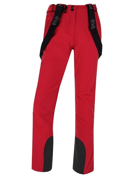 Kilpi Rhea Γυναικείο Παντελόνι Σκι & Snowboard Soft Shell Κόκκινο