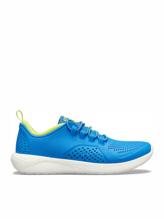 Crocs Literide Pacer Παιδικά Sneakers Slip-on Μπλε