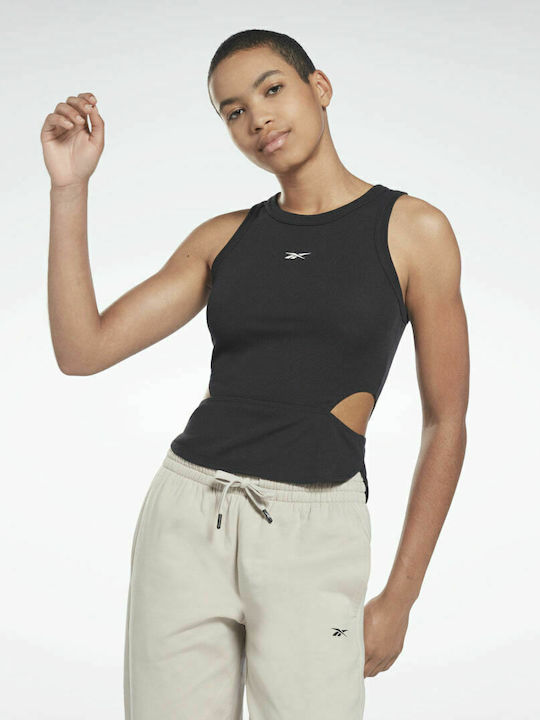 Reebok Cutout Damen Bluse Ärmellos Schwarz