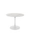 Snow Table Kitchen with Stone Surface White 90x90x75cm