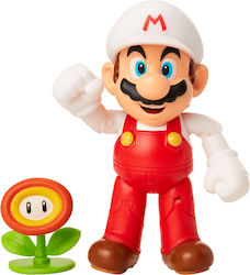 Jakks Pacific Super Mario: Fire Mario & Fleur Figurină de acțiune de înălțime 10buc