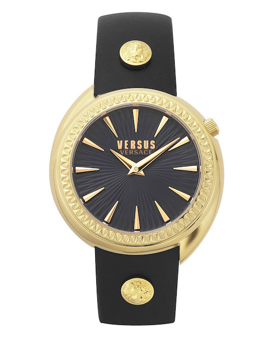 Versus by Versace Tortona Ρολόι Μπαταρίας με Δερμάτινο Λουράκι
