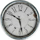 JK Home Decoration Antikes Wanduhr Metallisch Silver Ø32cm