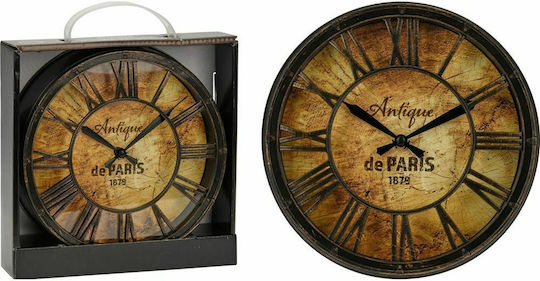 JK Home Decoration 3D Αντικέ Ρολόι Τοίχου Πλαστικό Μαύρο Ø21cm JK Home Decoration 3D Αντικέ Ρολόι Τοίχου Πλαστικό Μαύρο Ø21cm