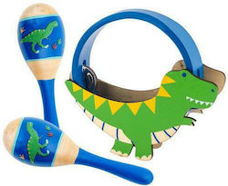 Stephen Joseph Wooden Dinosaur Set for 3+ Years