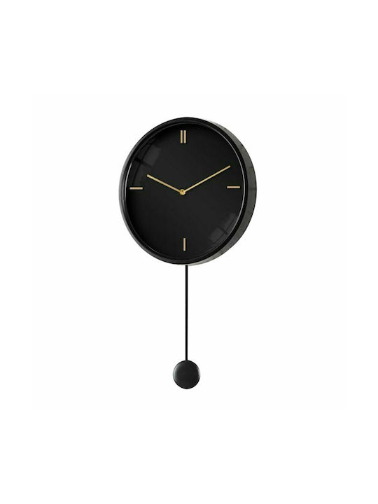 InTheBox Ρολόι Τοίχου Sitta 1 Μαύρο/ Χρυσό Μεταλλικό 35cm