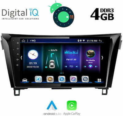 Digital IQ Sistem Audio Auto pentru Nissan Qashqai 2014-2021 (Bluetooth/USB/AUX/WiFi/GPS/Apple-Carplay/Partitură) cu Ecran Tactil 10.1" DIQ_BXD_6468