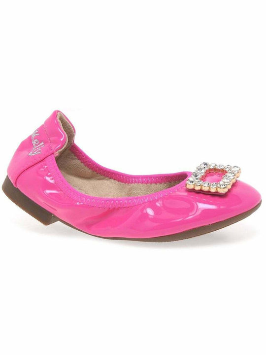 Lelli Kelly Kids Patent Leather Ballerinas Fuchsia