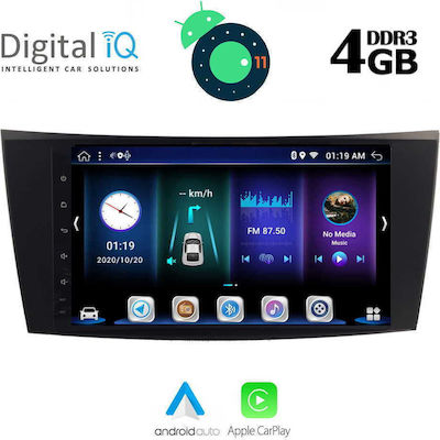 Digital IQ BXD 6407_GPS Ηχοσύστημα Αυτοκινήτου για Mercedes Benz CLS 2003-2009 / E W211 (Bluetooth/USB/WiFi/GPS) με Οθόνη Αφής 8"