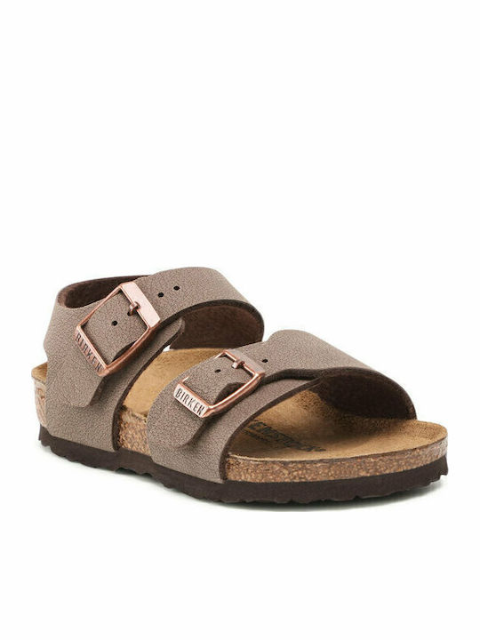 Birkenstock Παιδικά Πέδιλα New York Ανατομικά Καφέ