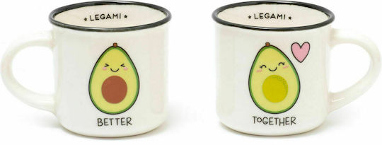 Legami Milano Avocado Set Tassen Espresso 2 Stück Legami Milano Avocado Set Tassen Espresso 2 Stück