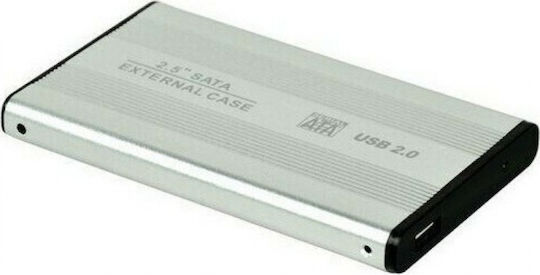 Andowl QY-S300 Θήκη για Σκληρό Δίσκο 2.5" SATA III με σύνδεση USB 3.0 σε Ασημί χρώμα