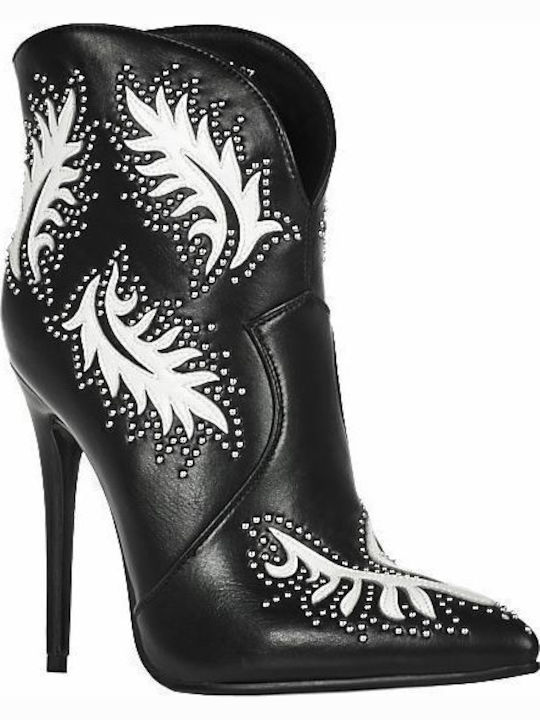 Women's Cowboy Boots with High Heel Black