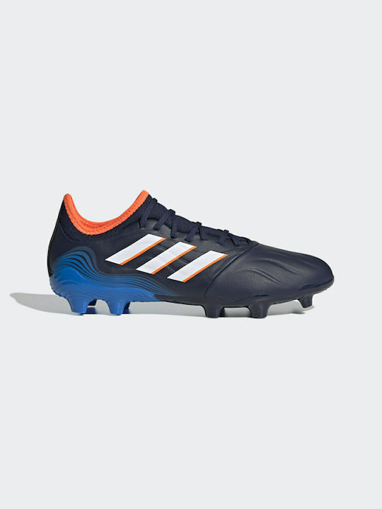 Adidas Copa Sense.3 FG Χαμηλά Ποδοσφαιρικά Παπούτσια με Τάπες Team Navy / Cloud White / Blue Rush