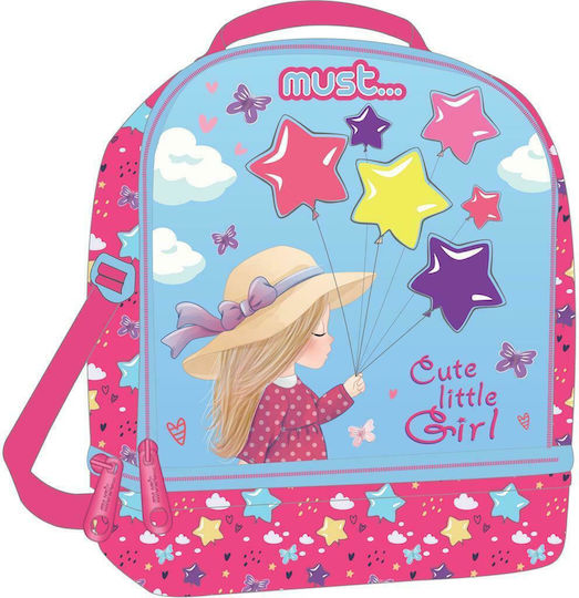 Must Team Yummy Kids' Insulated Shoulder Bag Lunch Box 7L Fuchsia 20x12x24cm