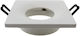 Geyer Rectangle Metallic Recessed Spot with Socket GU10 White 8.5x8.5cm. 1pcs