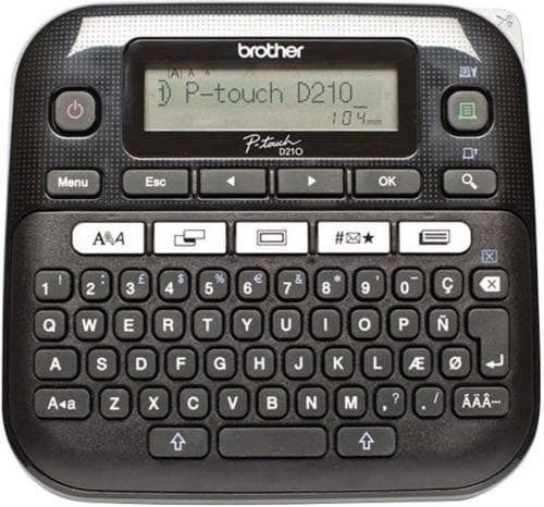 Brother PT-D210 Ηλεκτρονικός Ετικετογράφος Χειρός Μονός σε Μαύρο Χρώμα