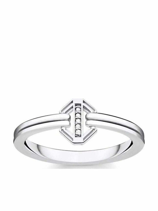Thomas Sabo Ring with Stones made of Silver