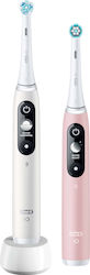 Oral-B iO Series 6 Ηλεκτρική Οδοντόβουρτσα με Αισθητήρα Πίεσης Pink Sand & Sand White
