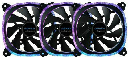 Lamptron Diamond+ Case Fan 120mm (1500rpm) με ARGB Φωτισμό και Σύνδεση 4-Pin PWM 3τμχ