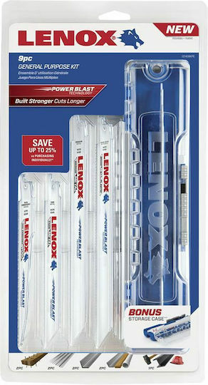 Lenox Jig Saw Blade for Metal and Wood 9pcs 121439KPE