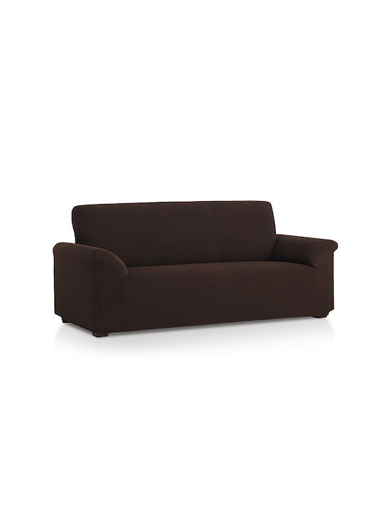 Mc Decor Two Seater Sofa Elastic Cover Δήλος Marron 180cm