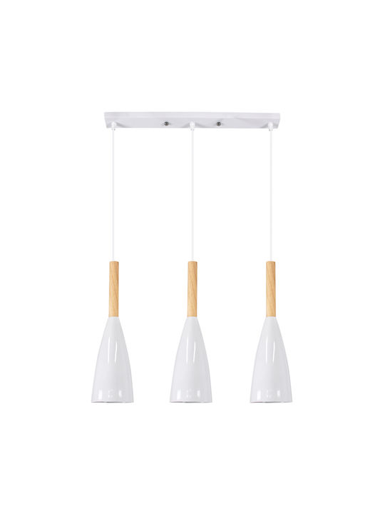 GloboStar Dillon Pendant Light Suspension for Socket E27 White