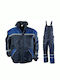Bultex99 Collins Winter Set Φόρμα Εργασίας με Τιράντες & Ανακλαστικές Ταινίες Βαμβακερή Μπλε