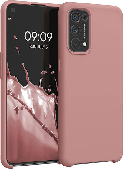 KWmobile Soft Flexible Rubber Back Cover Silicone Rose Tan (Oppo Find X3 Lite)