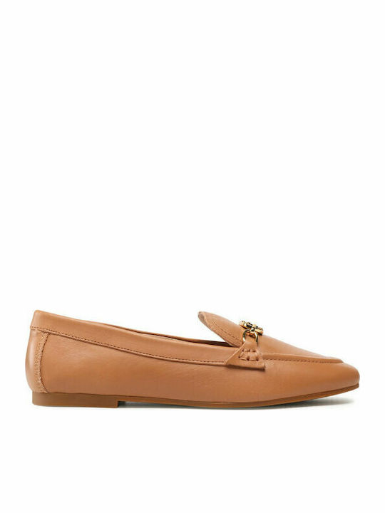 Averi Leather Women's Loafers in Brown Color