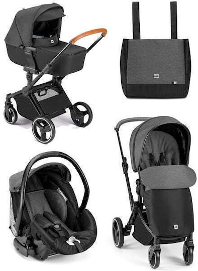 Cam Next Evo Adjustable 3 in 1 Baby Stroller Suitable for Newborn Anthracite 931 9.2kg