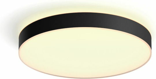 Philips Smart Πλαφονιέρα Οροφής 55.1εκ. Μαύρη με Ενσωματωμένο LED και Τηλεχειριστήριο