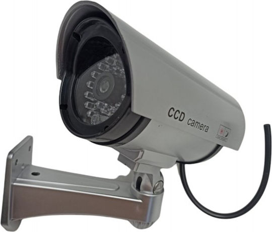 Dummy Surveillance Bullet Camera Silver